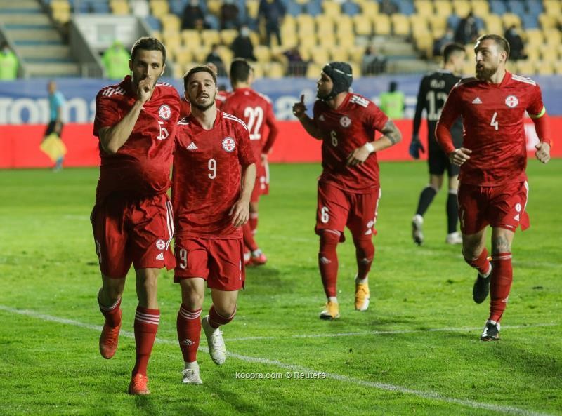 بالصور: جورجيا تضرب رومانيا بثنائية