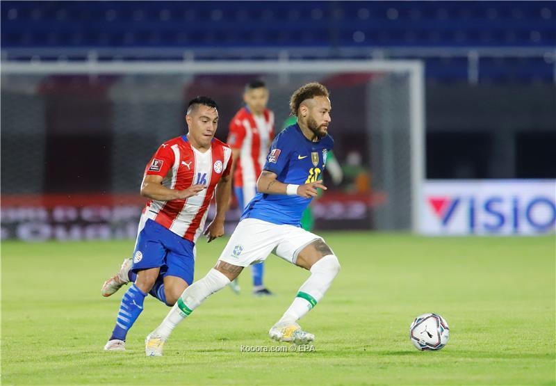 بالصور: قطار البرازيل يدهس باراجواي بثنائية