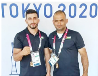 لاعب الجودو الفلسطيني وسام أبو رميلة يخسر أمام لاعب ألماني في أولمبياد طوكيو 2020