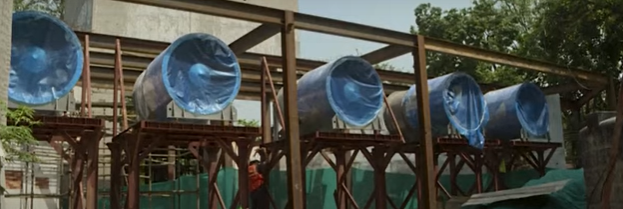 الهند تشيد 40 مروحة عملاقة فى وسط العاصمة لتحسين جودة الهواء