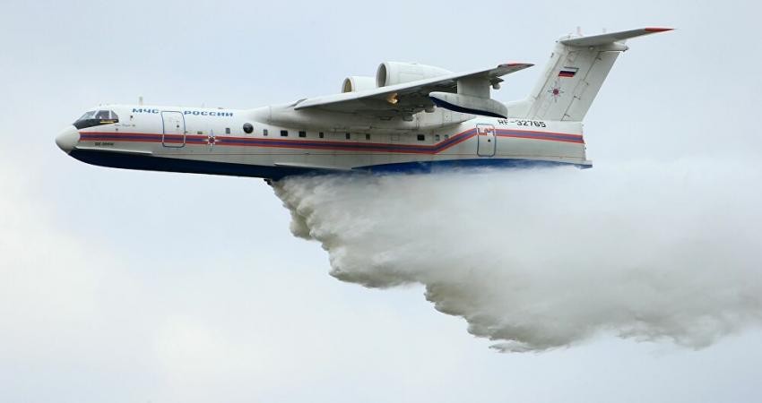 بالفيديو: لحظة سقوط طائرة إطفاء روسية في تركيا