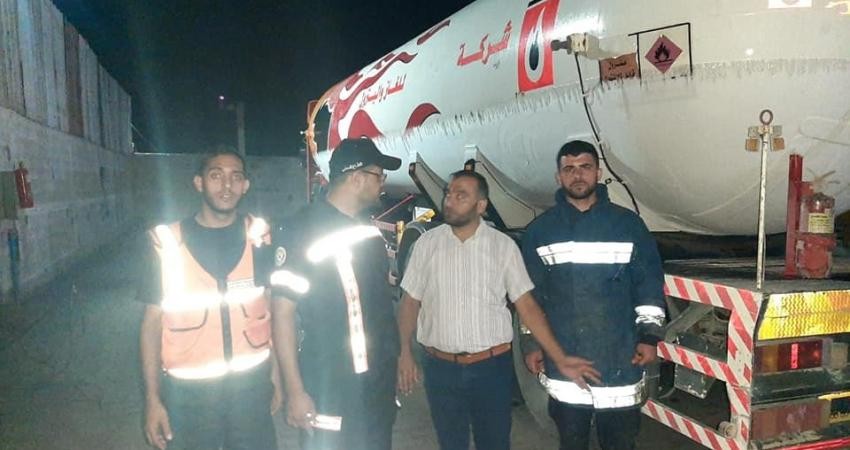 الدفاع المدني يتمكن من السيطرة على تسرب غاز بأحد المحطات شمال القطاع
