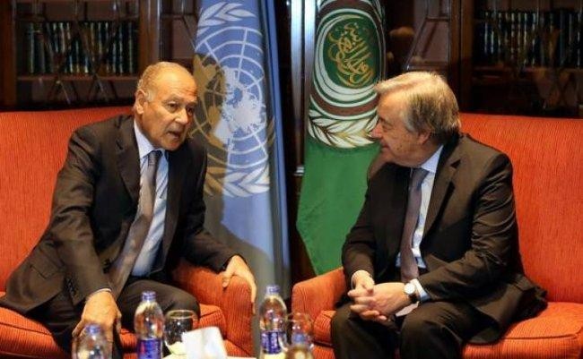 أبو الغيط وغوتيرس يبحثان تطورات القضية الفلسطينية