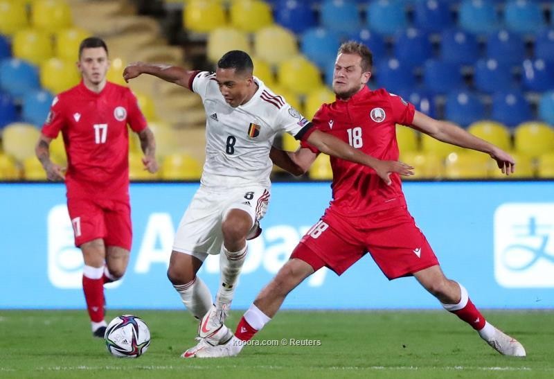 بالصور : بلجيكا تُسقط روسيا البيضاء في تصفيات المونديال