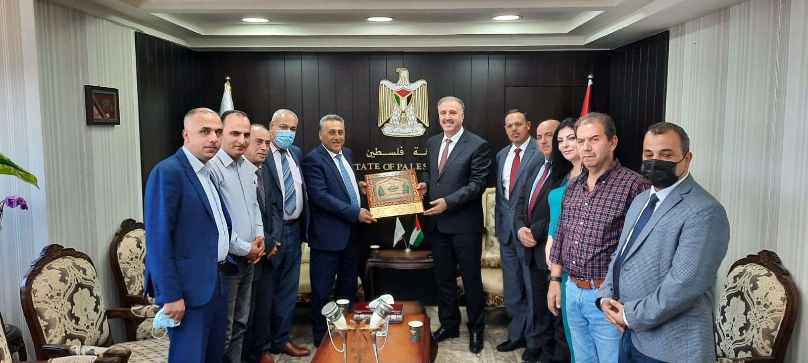 الوزير عساف يلتقي رئيس جامعة خضوري ووفد مرافق له