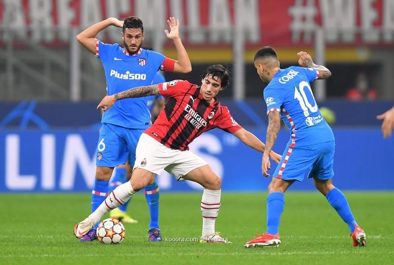 بالصور.. أتلتيكو مدريد يعاقب ميلان بثنائية قاتلة