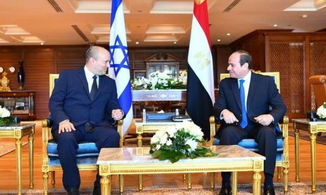 تفاصيل لقاء الرئيس المصري برئيس الوزراء الإسرائيلي في شرم الشيخ