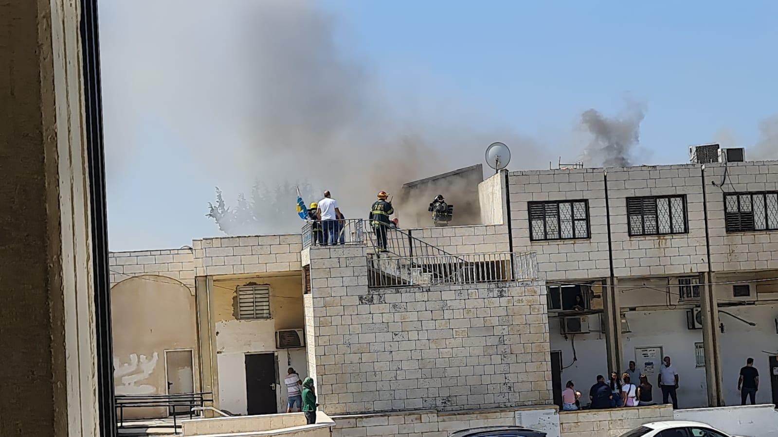 بالصور: اندلاع حريق في بلدية شفا عمرو بالجليل الغربي