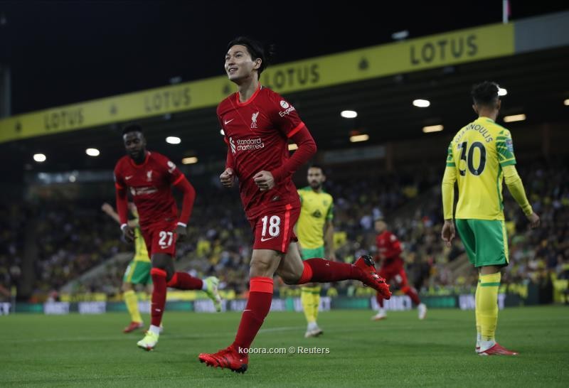 بالصور.. ليفربول يجتاز نورويش سيتي بسهولة في كأس الرابطة