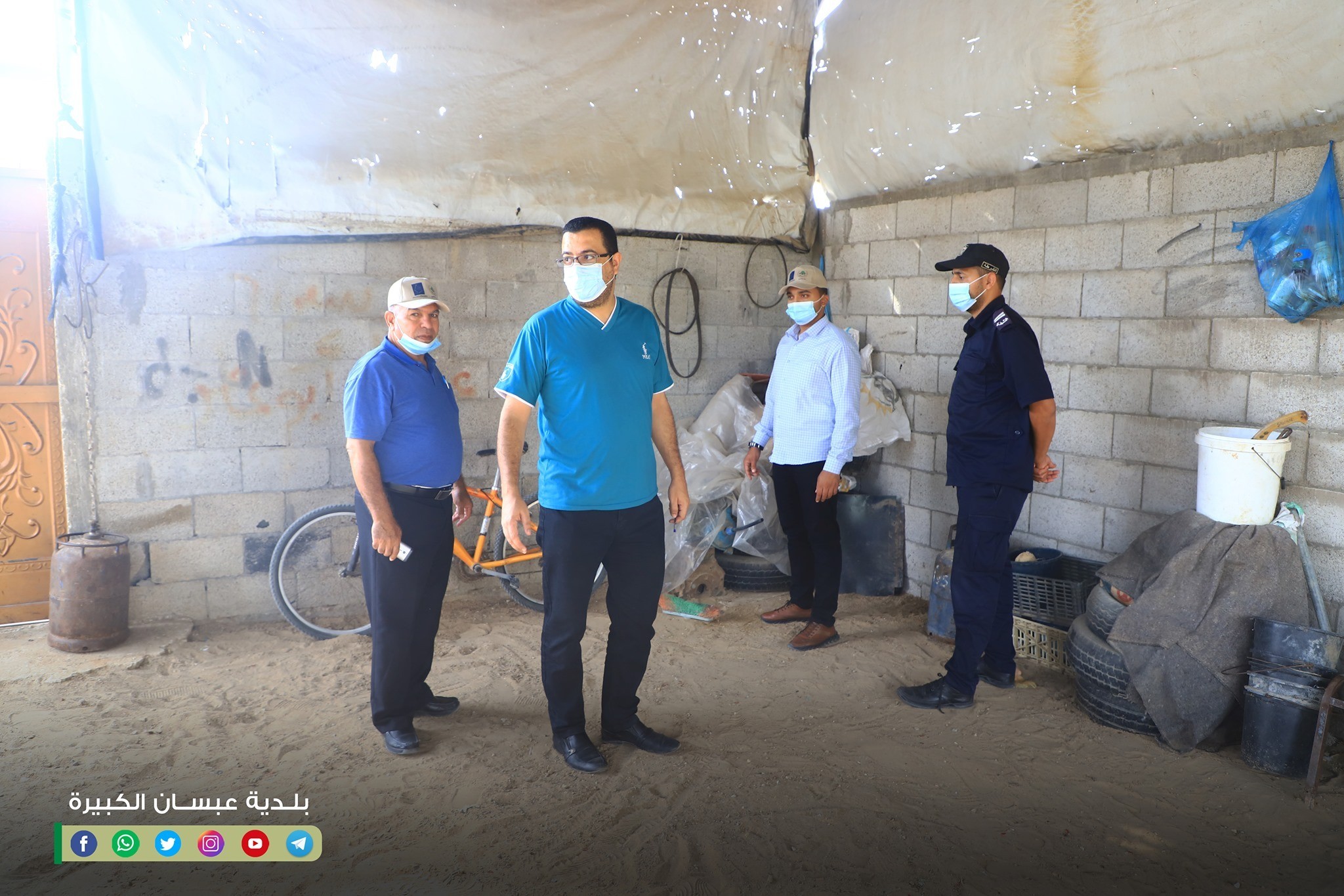 حملة تفتيش على أصحاب نقاط بيع الغاز المنزلي في بلدة عبسان
