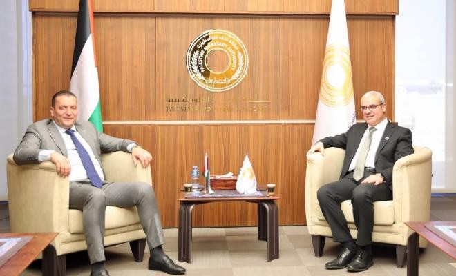 ملحم يستقبل رئيس هيئة تسوية الأراضي والمياه