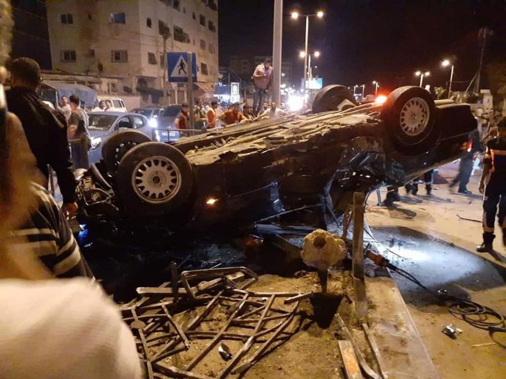 داخلية غزة تنشر مشاهد مروعة لحوادث مرورية في القطاع