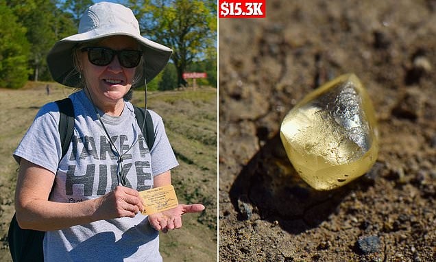 سيدة تعثر على حجر يزن 4.38 قيراط من الألماس الأصفر بحديقة أثناء التنزه