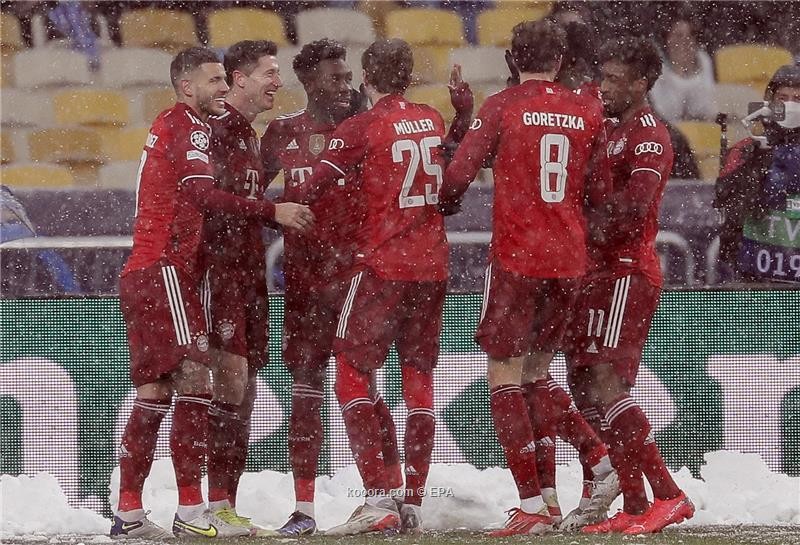 بالصور: بايرن ميونخ بالعلامة الكاملة بعد تجاوز دينامو كييف