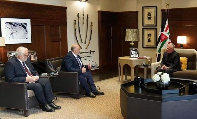 منصور عباس يلتقي بالعاهل الأردني في عمان