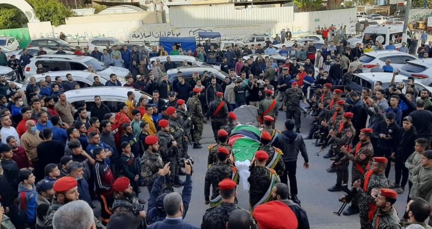تشييع جثمان القيادي في حماس عبد السلام صيام في مدينة غزّة