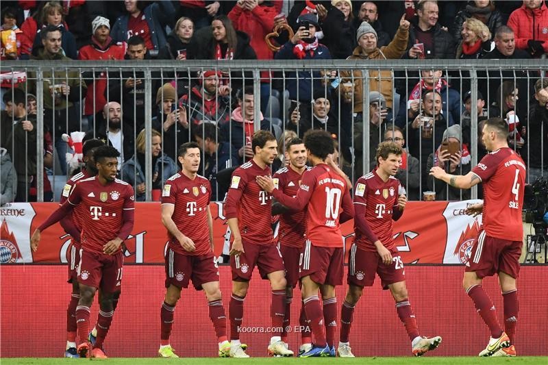 بالصور.. بايرن ميونخ يؤمّن صدارته بإسقاط فرايبورج