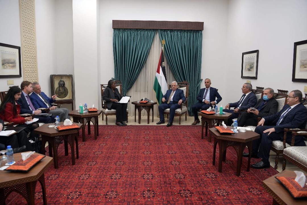 تفاصيل لقاء الرئيس عباس بسفيرة أمريكا لدى الأمم المتحدة