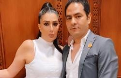 غادة عبد الرازق بأحدث ظهور مع زوجها