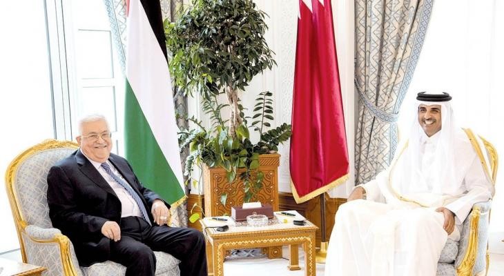 تفاصيل اتصال هاتفي بين الرئيس عباس وأمير قطر