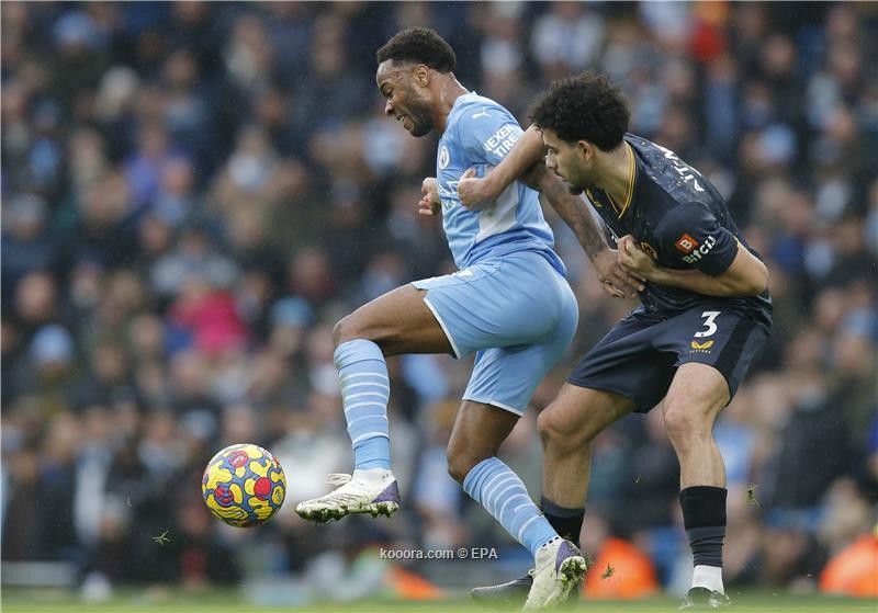 بالصور.. مئوية سترلينج تمنح مانشستر سيتي فوزا صعبا على وولفرهامبتون