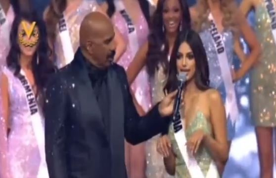 طلب غريب من ستيف هارفي لملكة جمال الكون 2021 بتقليد صوت الحيوانات