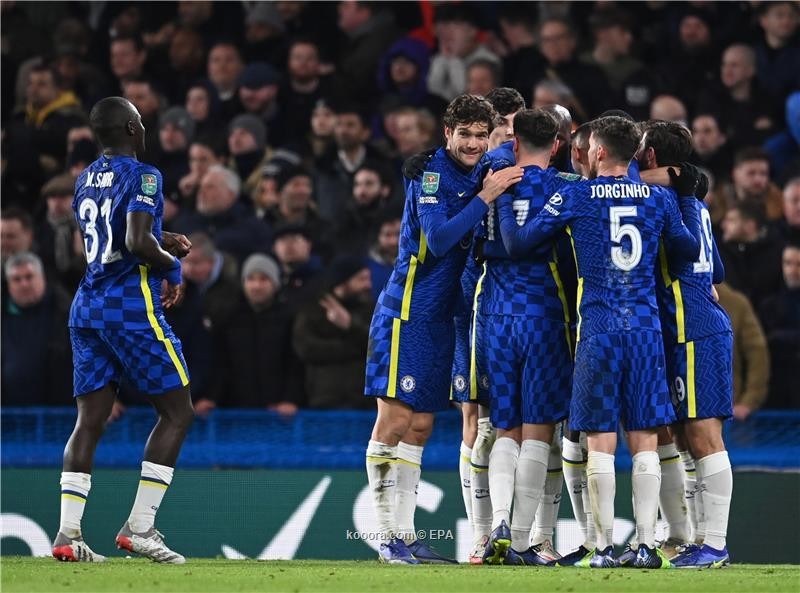 بالصور: تشيلسي يصعق توتنهام ويقترب من نهائي كأس الرابطة