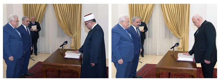وزيران جديدان يؤديان اليمين القانوني أمام الرئيس عباس