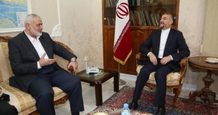 برئاسة هنية.. وفد من "حماس" يلتقي وزير الخارجية الإيراني بالدوحة