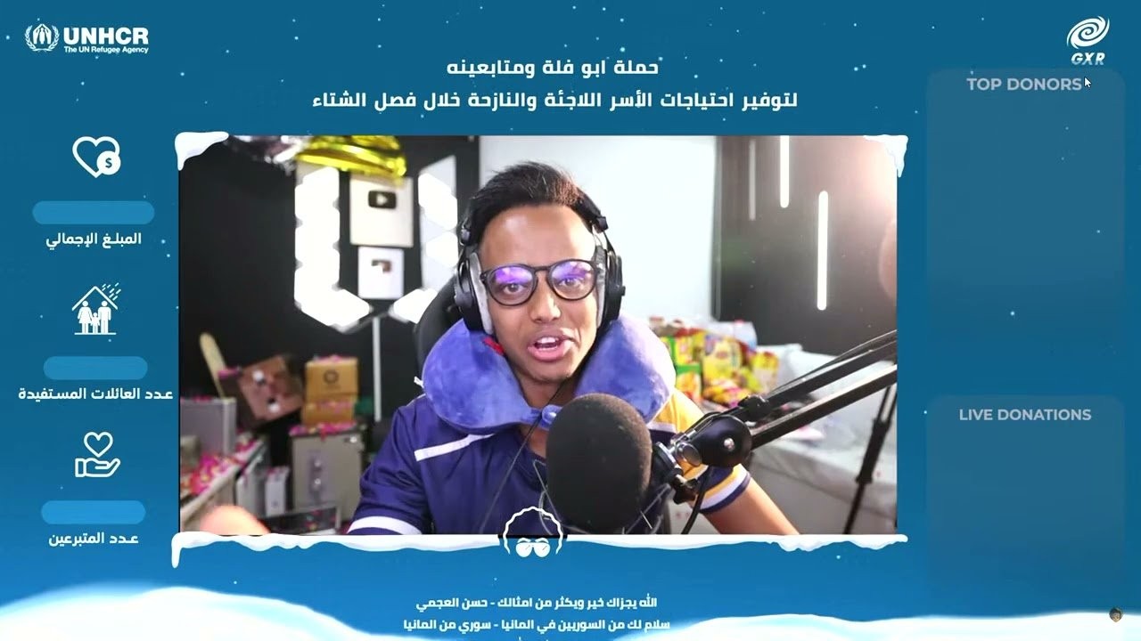 من وسط دبي.. "أبو فلة" يتمكن من جمع 10 ملايين دولار للأسر النازحة في الوطن العربي