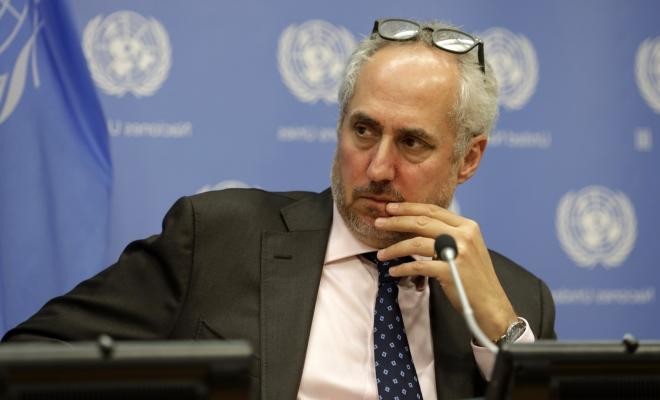 دوجاريك يُطالب بتمكين العاملين في المجال الإنساني من إيصال المساعدات لأهالي غزة