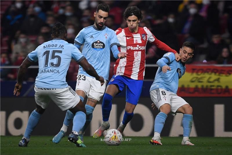 بالصور.. أتلتيكو يكرم ضيافة سيلتا فيجو بثنائية