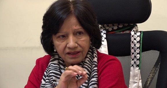 آمنة جبريل:  رفع نسبة مشاركة المرأة دليل على دورها الفعال والمساند للنضال الوطني