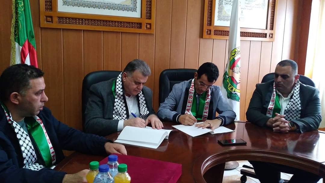 توقيع اتفاقية عمل وتعاون مشترك بين الجزائر وفلسطين