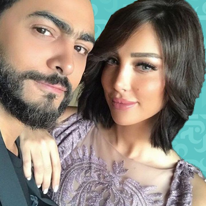 كيف نفى تامر حسني شائعة انفصاله عن بسمة بوسيل؟