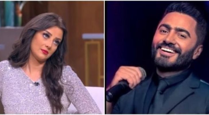 تامر حسني لـ رضوى الشربيني: أخذت حق الرجالة والأخيرة تتوعده
