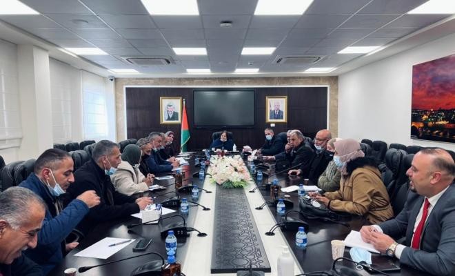 تفاصيل لقاء الكيلة مع وفد من وزارة الصحة في غزة