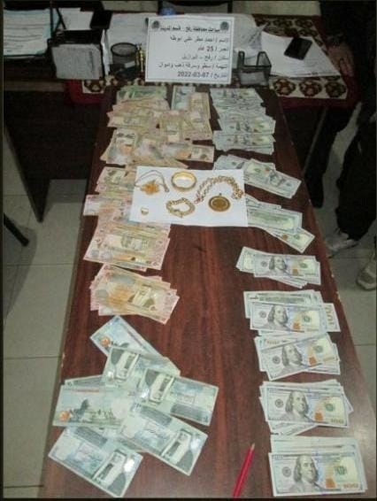 مباحث رفح تكشف ملابسات قضية سطو بقيمة 22 ألف دولار على أحد المنازل