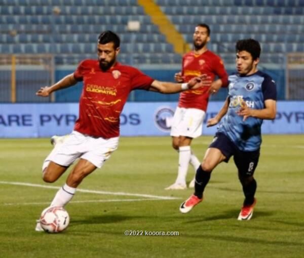 بالصور: سيراميكا يفسد افتتاح عهد تاكيس مع بيراميدز