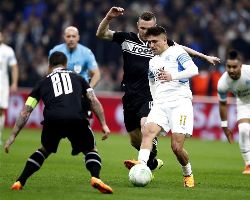 بالصور : مارسيليا يكرم ضيافة باوك بثنائية.. وروما يخسر من جليمت