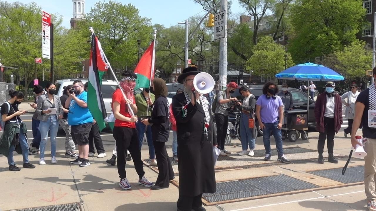 وقفة احتجاجية مناهضة للاحتلال بولاية نيويورك الأمريكية