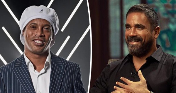 أمير كرارة يستقبل رونالدينهو في منزله