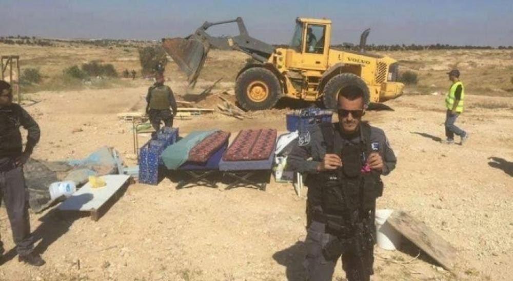 الاحتلال يدمر عين مياه في دوما جنوب نابلس