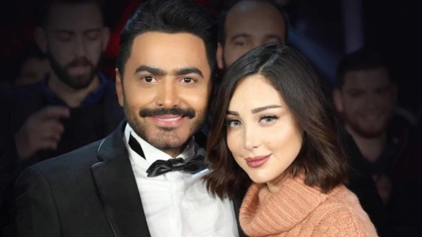 بسمة بوسيل زوجة تامر حسني تنشر صورا واضحة لابنتيهما ! إحداهما نسخة عنها