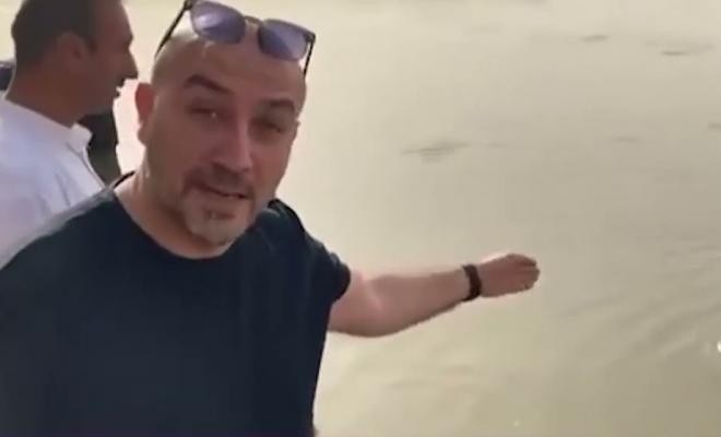 انتشار مقطع فيديو يُظهر اكتشاف حيوان نادر في نهر دجلة بالعراق