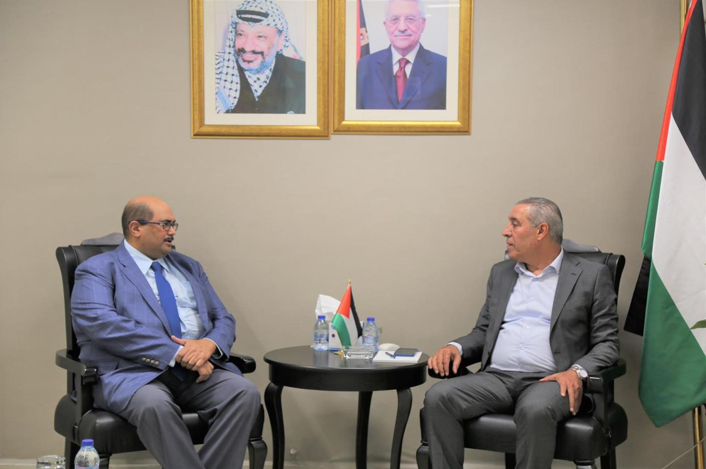الشيخ يبحث مع ممثل جنوب أفريقيا لدى فلسطين آخر مستجدات القضية الفلسطينية