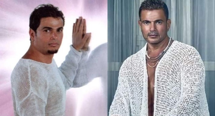 بعد 22 عاما ... عمرو دياب في "اللوك الجديد" بنفس ستايل "تملي معك"