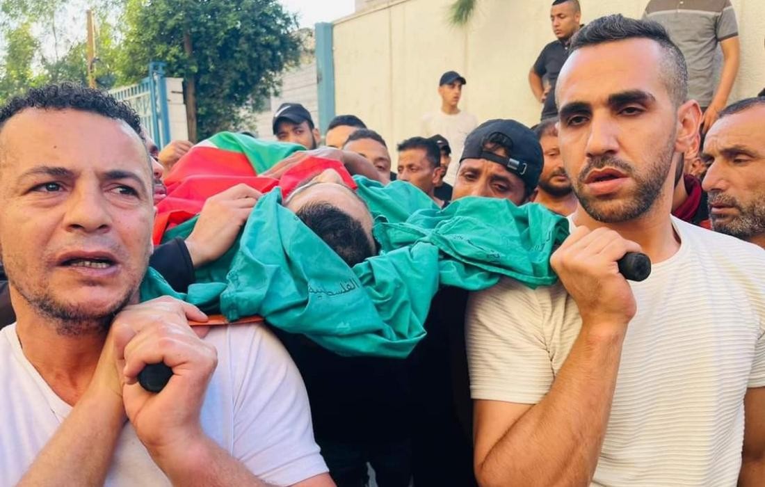 جماهير فلسطينية تشيع جثمان الشهيد محمد مرعي في جنين