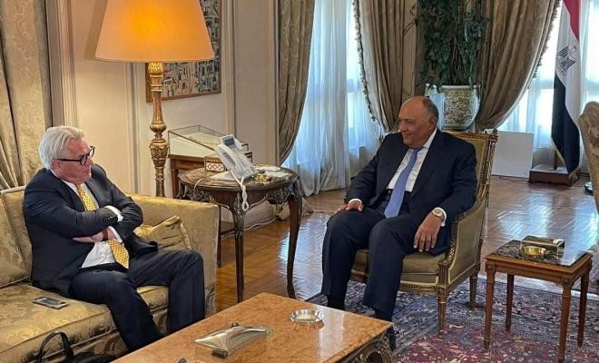 وزير الخارجية المصري يبحث مع وينسلاند تطورات القضية الفلسطينية
