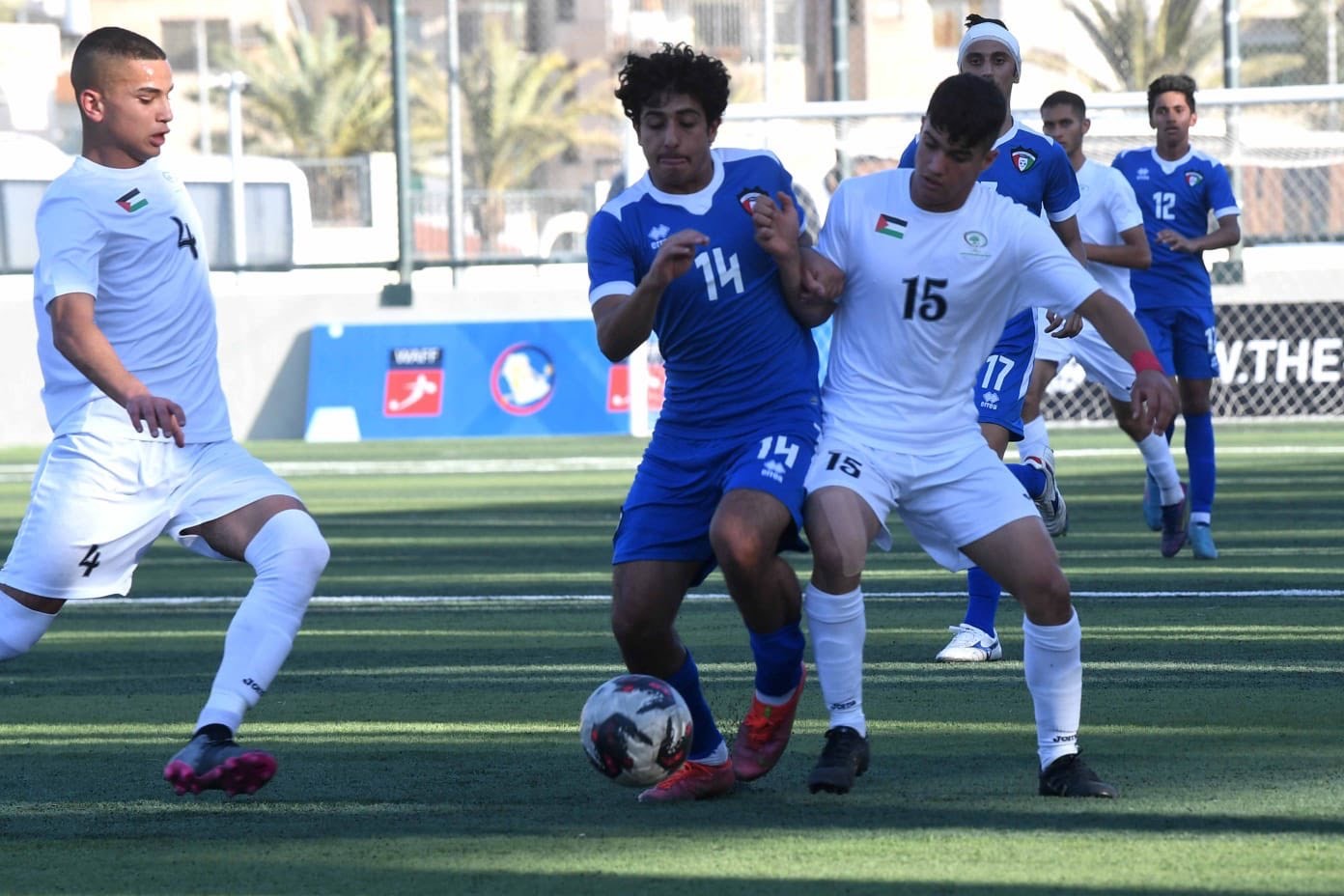 بالصور: أزرق الناشئين يحيي آماله في غرب آسيا بالفوز على فلسطين